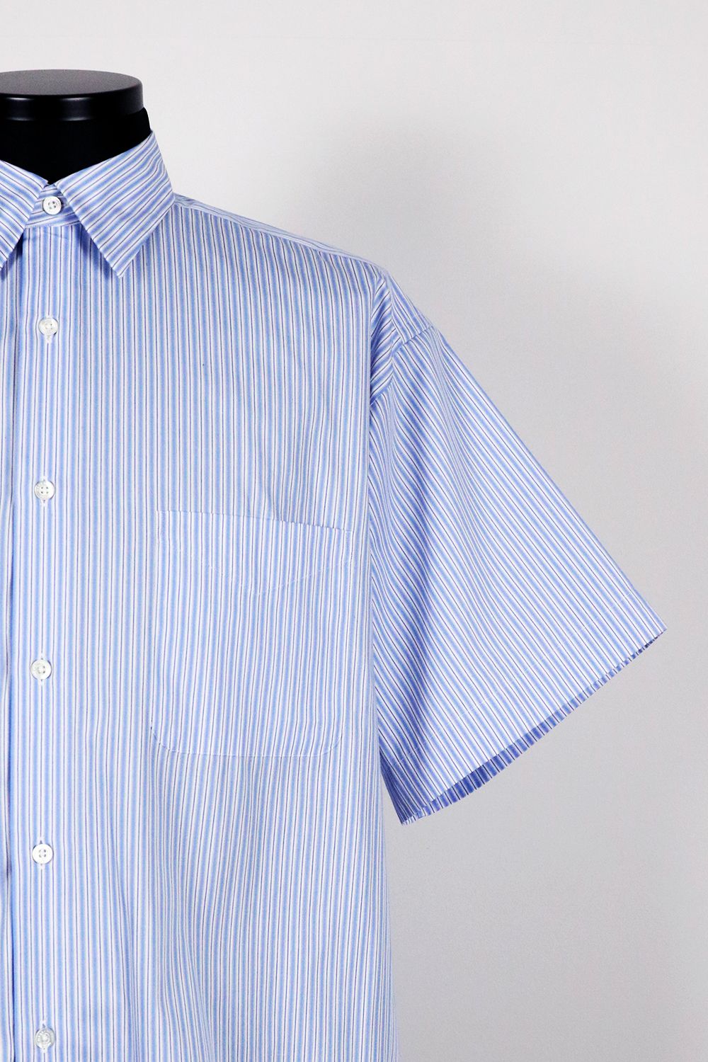 MARKAWARE - SOKTAS ORGANIC COTTON POPLIN STRIPE COMFORT FIT SHIRT S/S /  ソクタス オーガニック コットン ポプリン ストライプ コンフォートフィット ショートスリーブ シャツ | laid-back