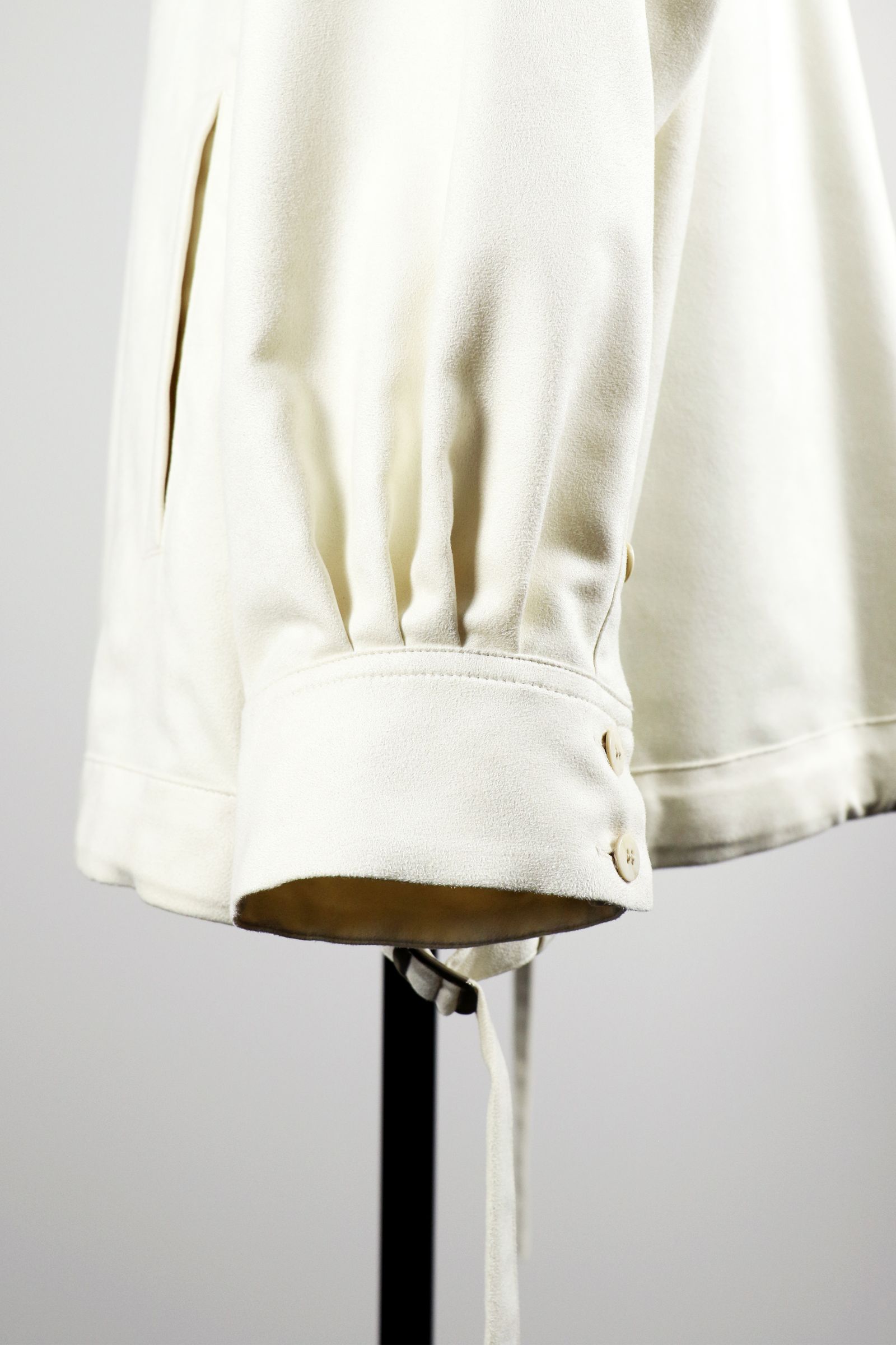 Eco suede shirt BL  / エコ スエード シャツ ブルゾン
