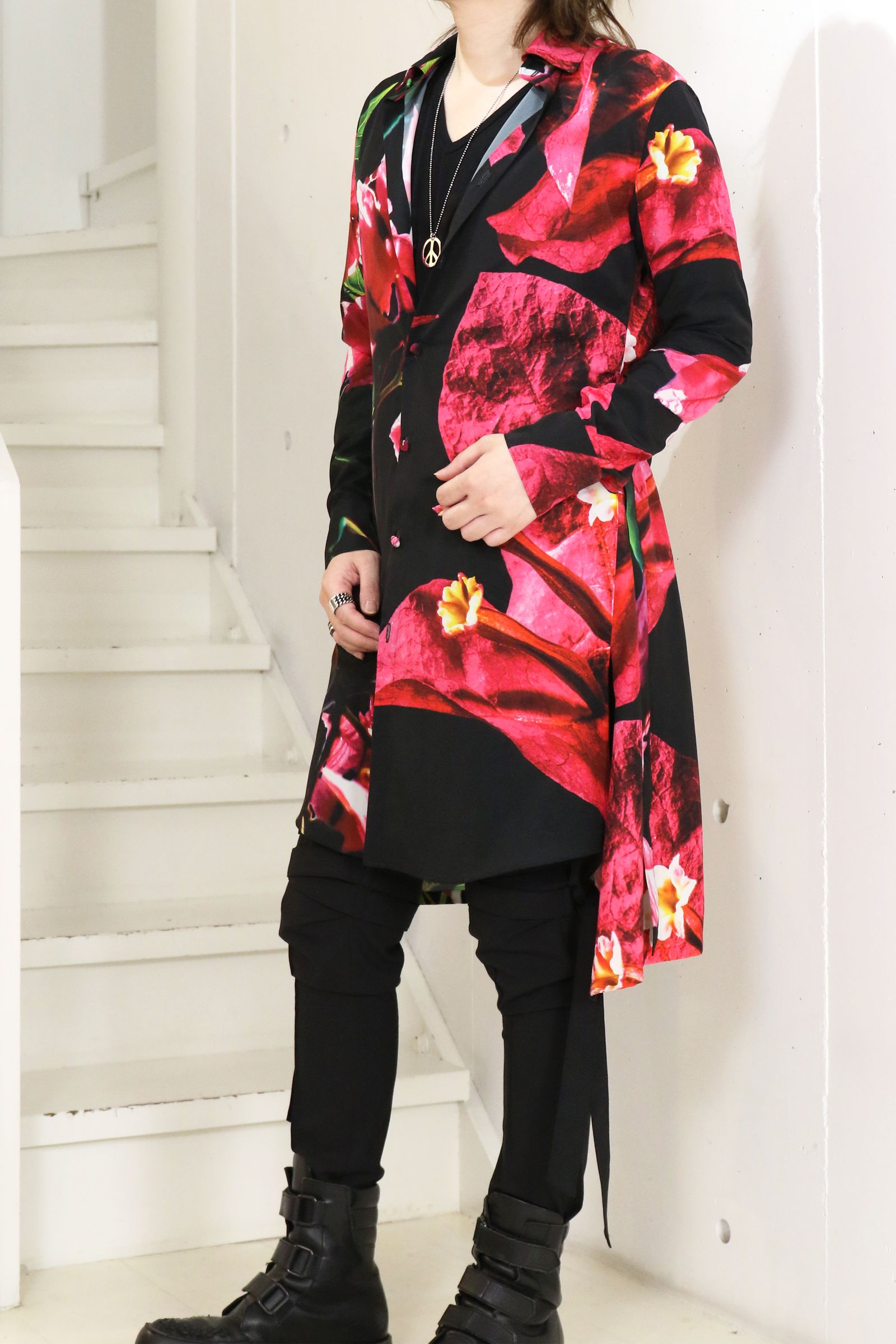 Eco Decine Bougainvillia Flare Shirt / ブーゲンビリア フレアシャツ