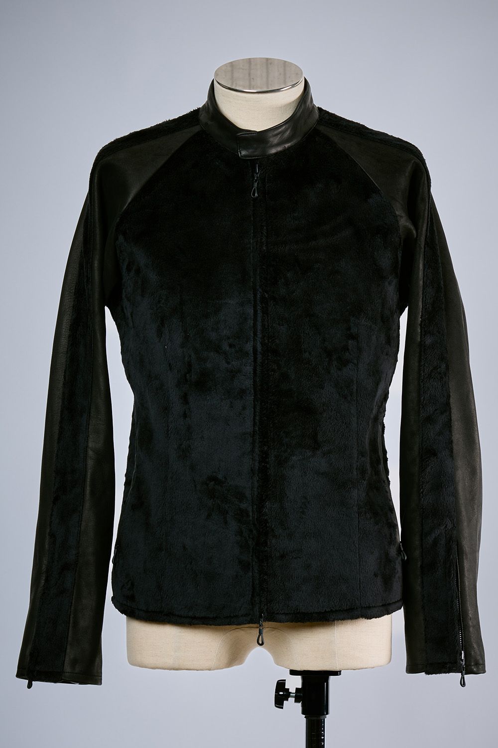 Fur＆Eco Leather Raglan Blouson / ファー エコレザー ラグランスリーブ ブルゾン