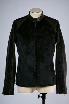 Fur＆Eco Leather Raglan Blouson / ファー エコレザー ラグランスリーブ ブルゾン