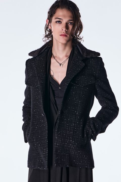 Tweed Fur Safari Blouson / ツイード ファー サファリ ブルゾン