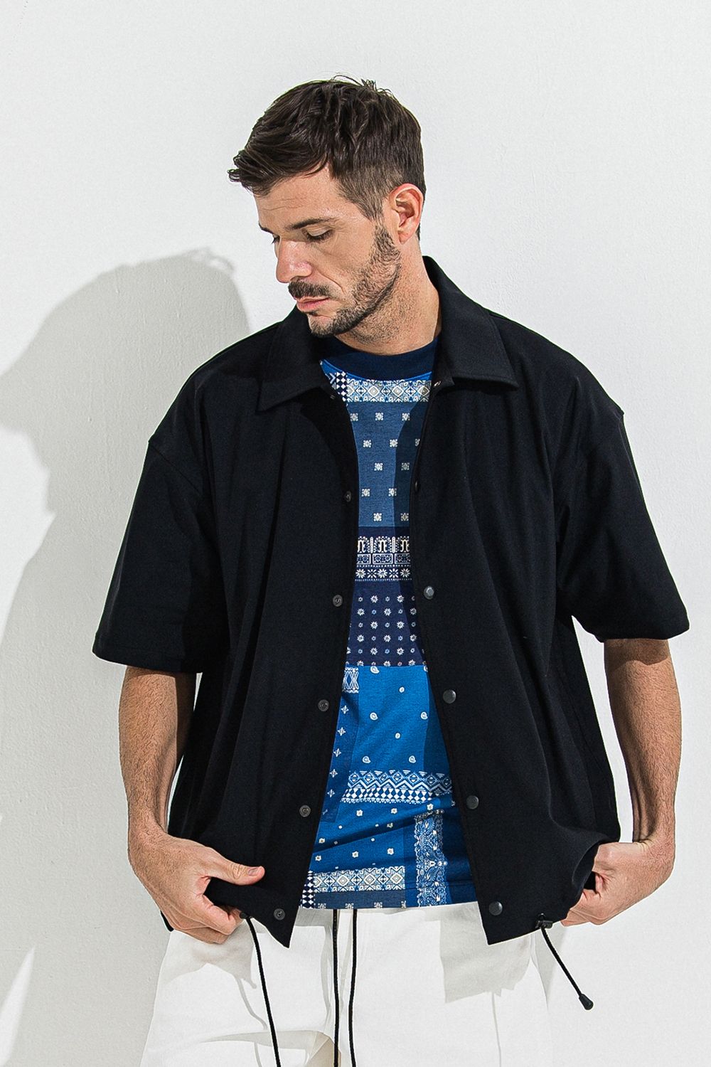 NYLON HALF COACH JACKET / ナイロン ハーフ コーチジャケット