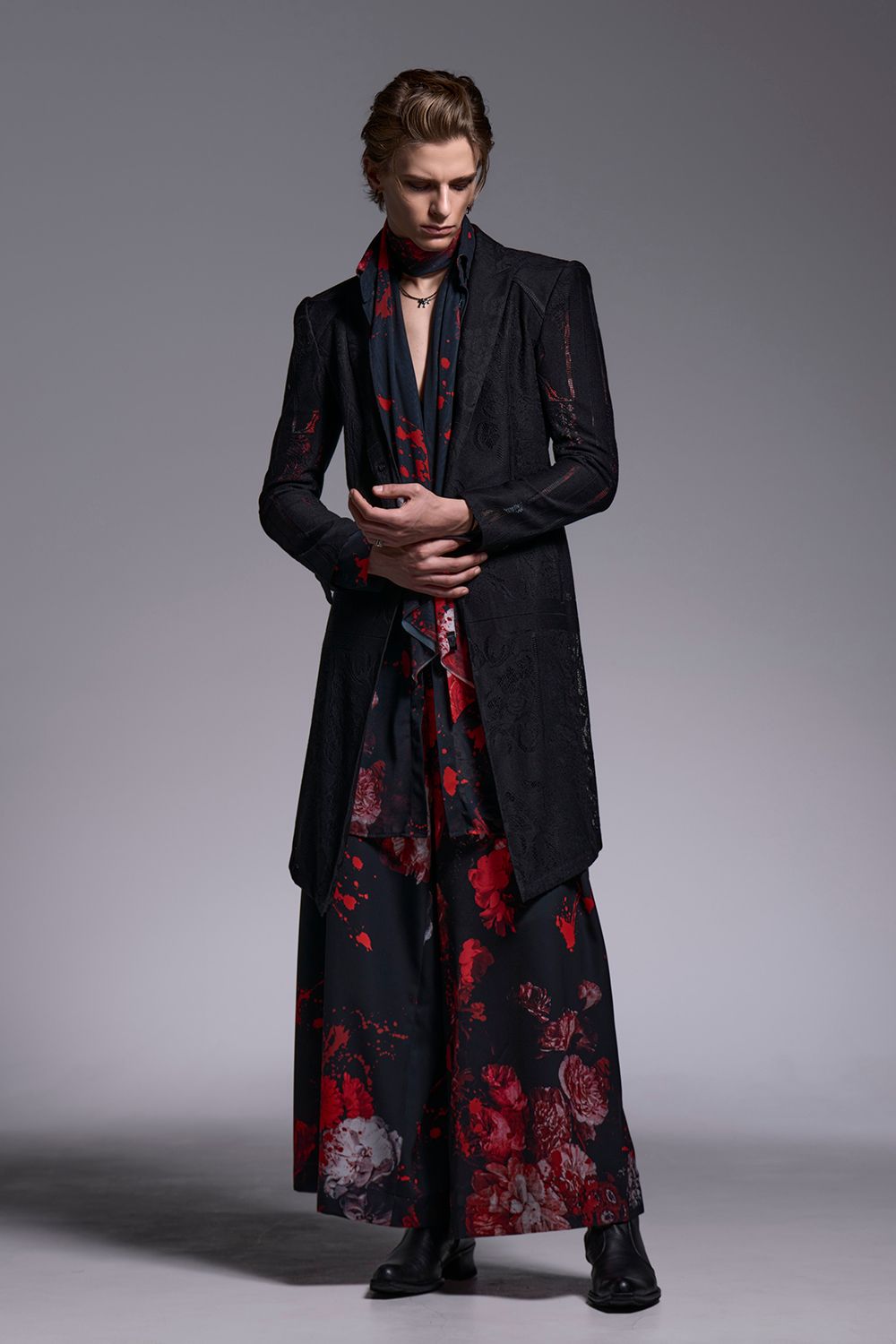 Flora Mesh Flare Shirt / フローラメッシュ フレアシャツ