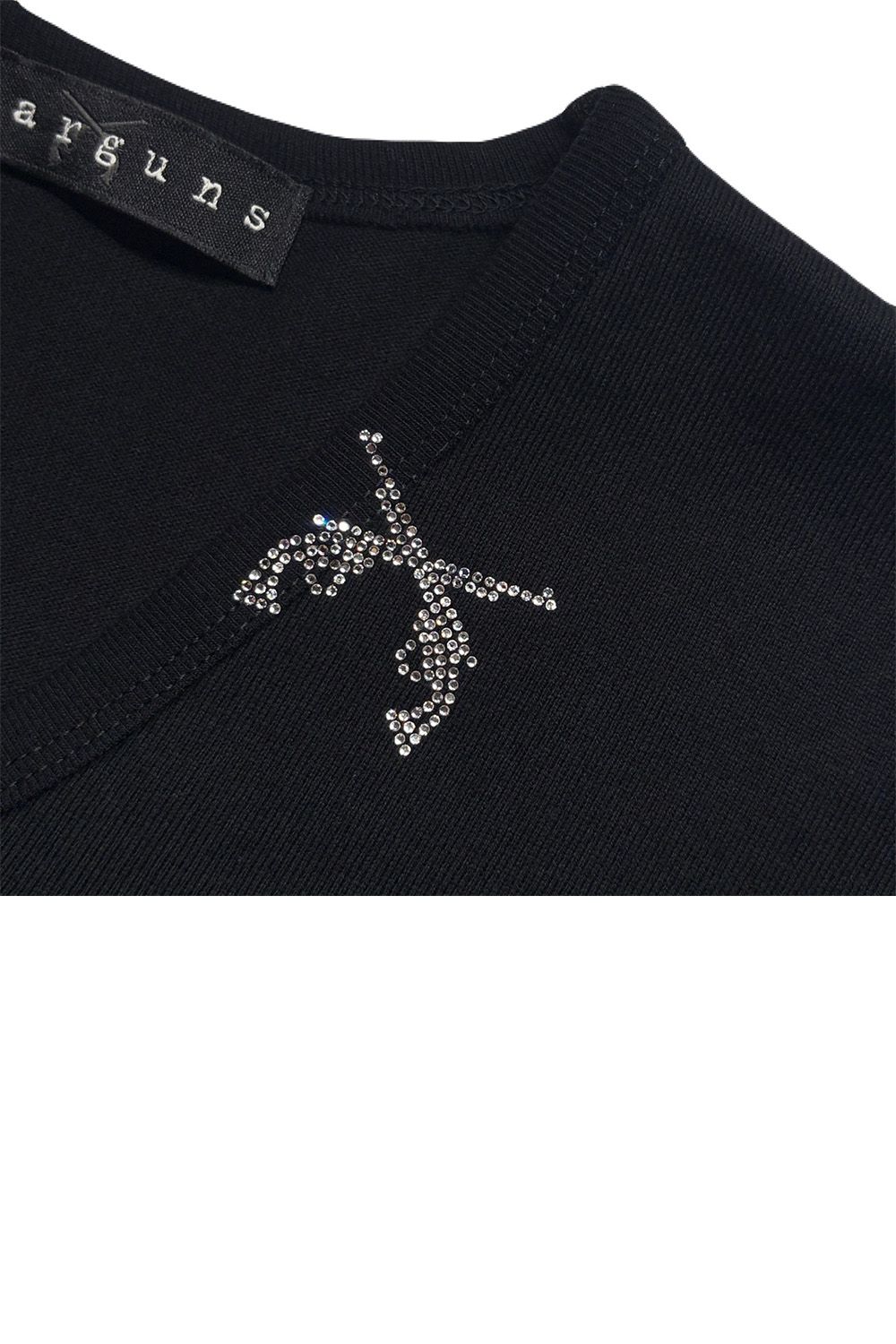 ARCHIVE VN/TEE CRY / アーカイブ Vネック Tシャツ クリスタルクロスガン