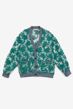 Mesh jaquard cardigan / メッシュ ジャガード カーディガン