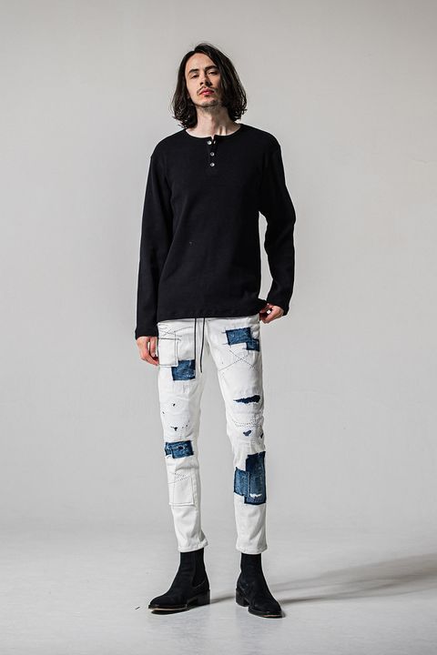 RESOUND CLOTHING、MICK DENIMJERSEY(WHREMAKE)を着用したコーディネートをご紹介いたします！