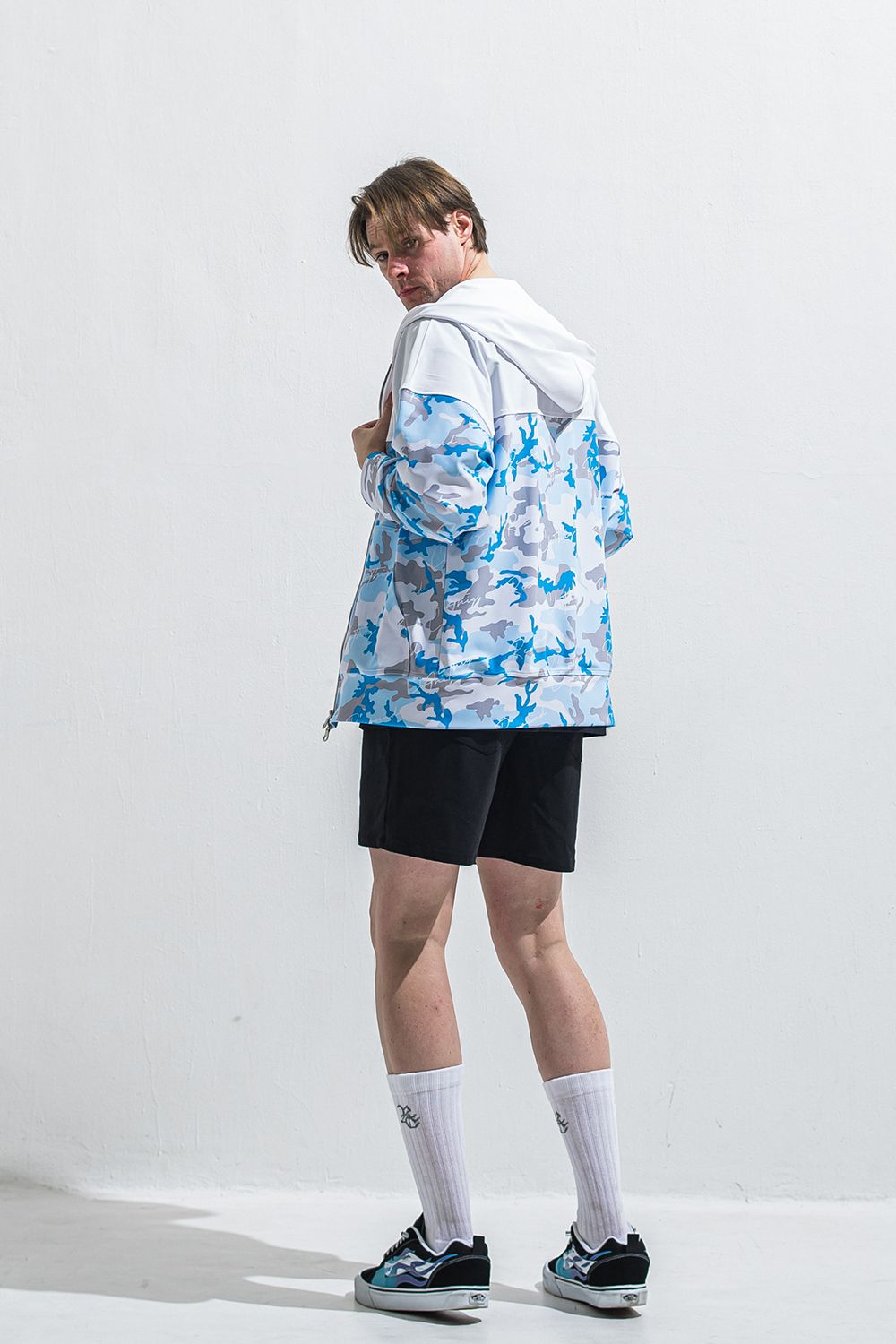 RUSH OVER ZIPUP HOODIE / オーバーサイズ ジップアップ ラッシュパーカー