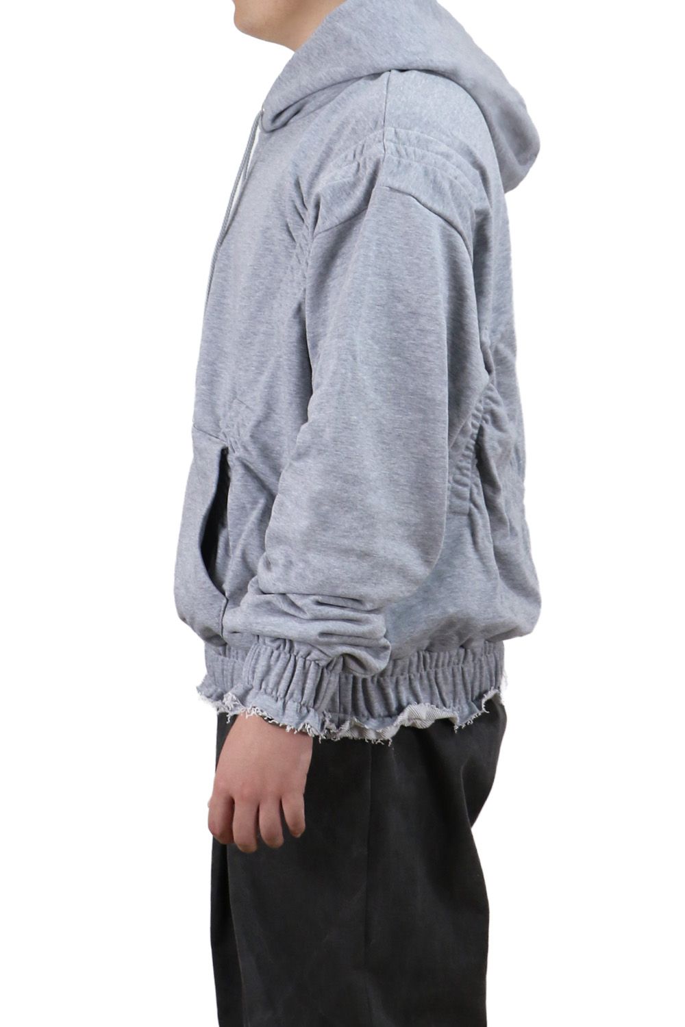 Gathered hoodie / スウェット ギャザー フーディー