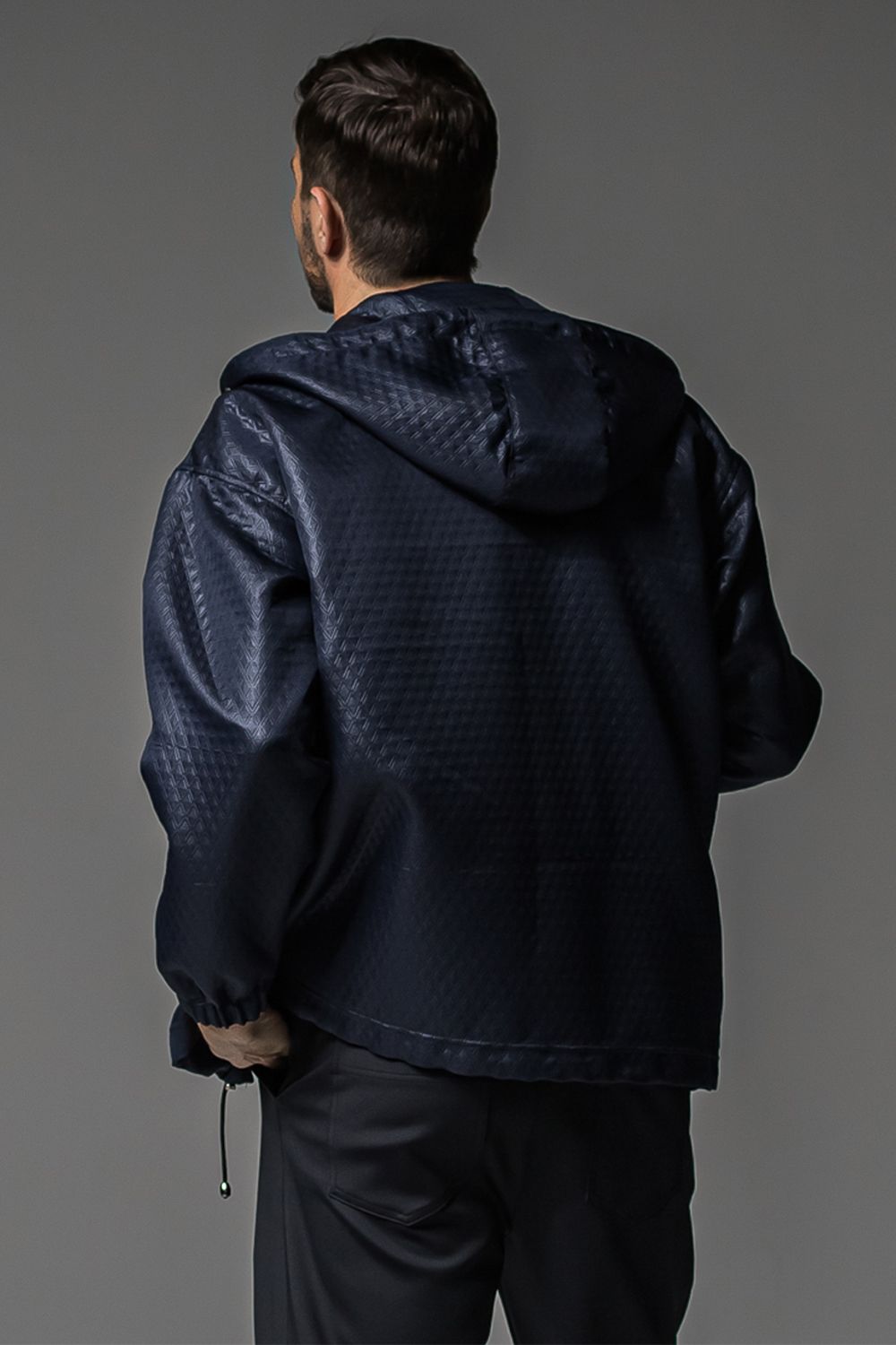 QUILTING COACH HOODIE / キルティング コーチジャケットパーカー