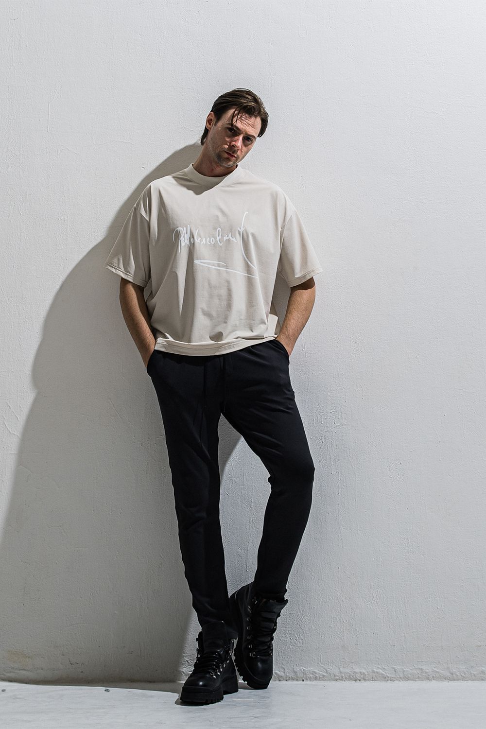 PB sign overnylon T / ナイロン オーバーサイズTシャツ