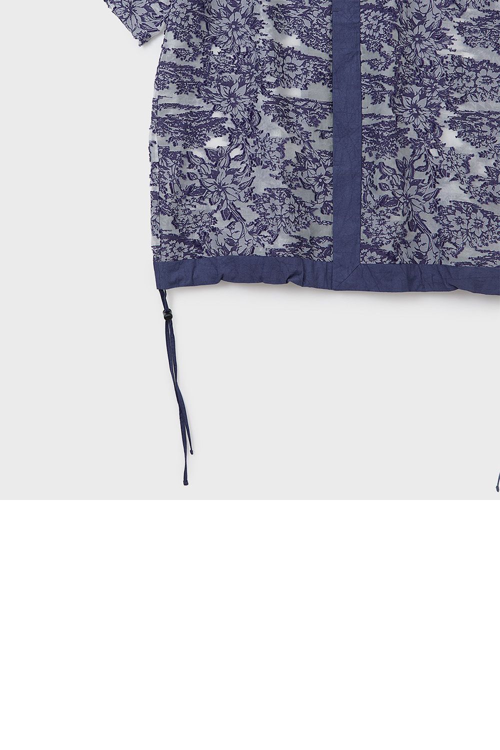 Cut jacquard sheer S/S shirt / カットジャガード シアー ショートスリーブ シャツ
