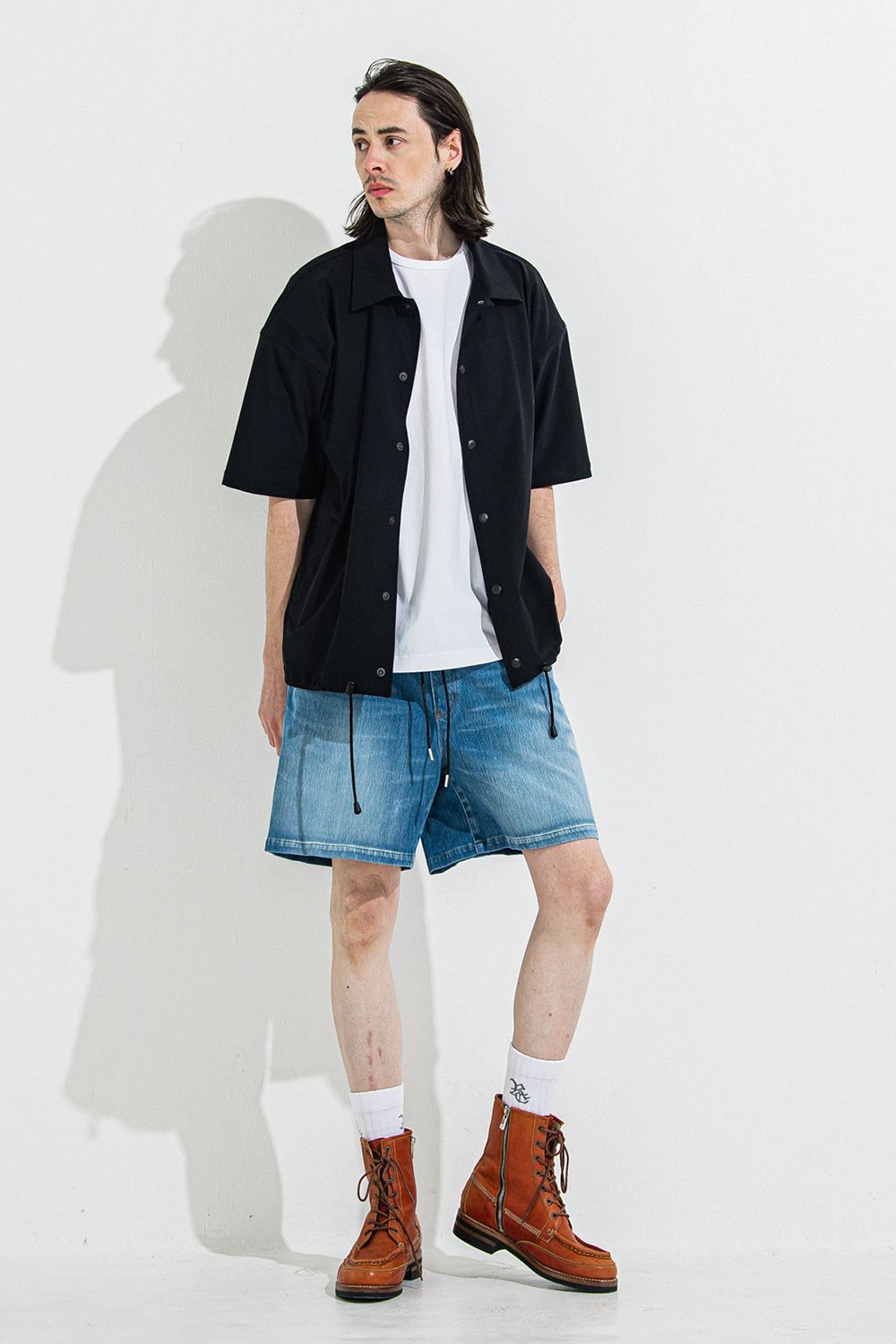 DENIM JERSEY SHORTS / デニム ジャージ ショーツ