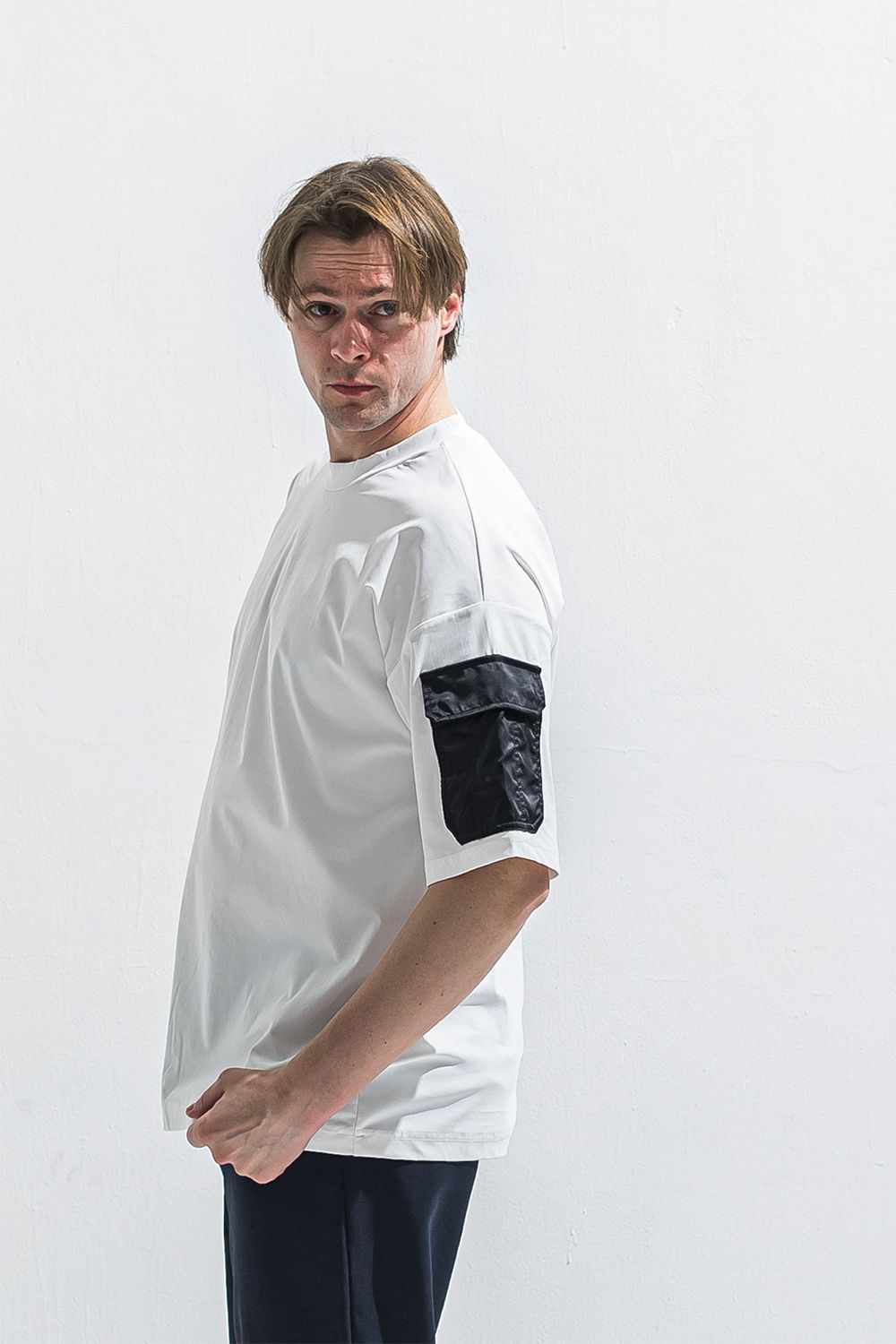 MILITARY POCKET NYLON OVER TEE / ミリタリー ポケット ナイロン オーバー Tシャツ