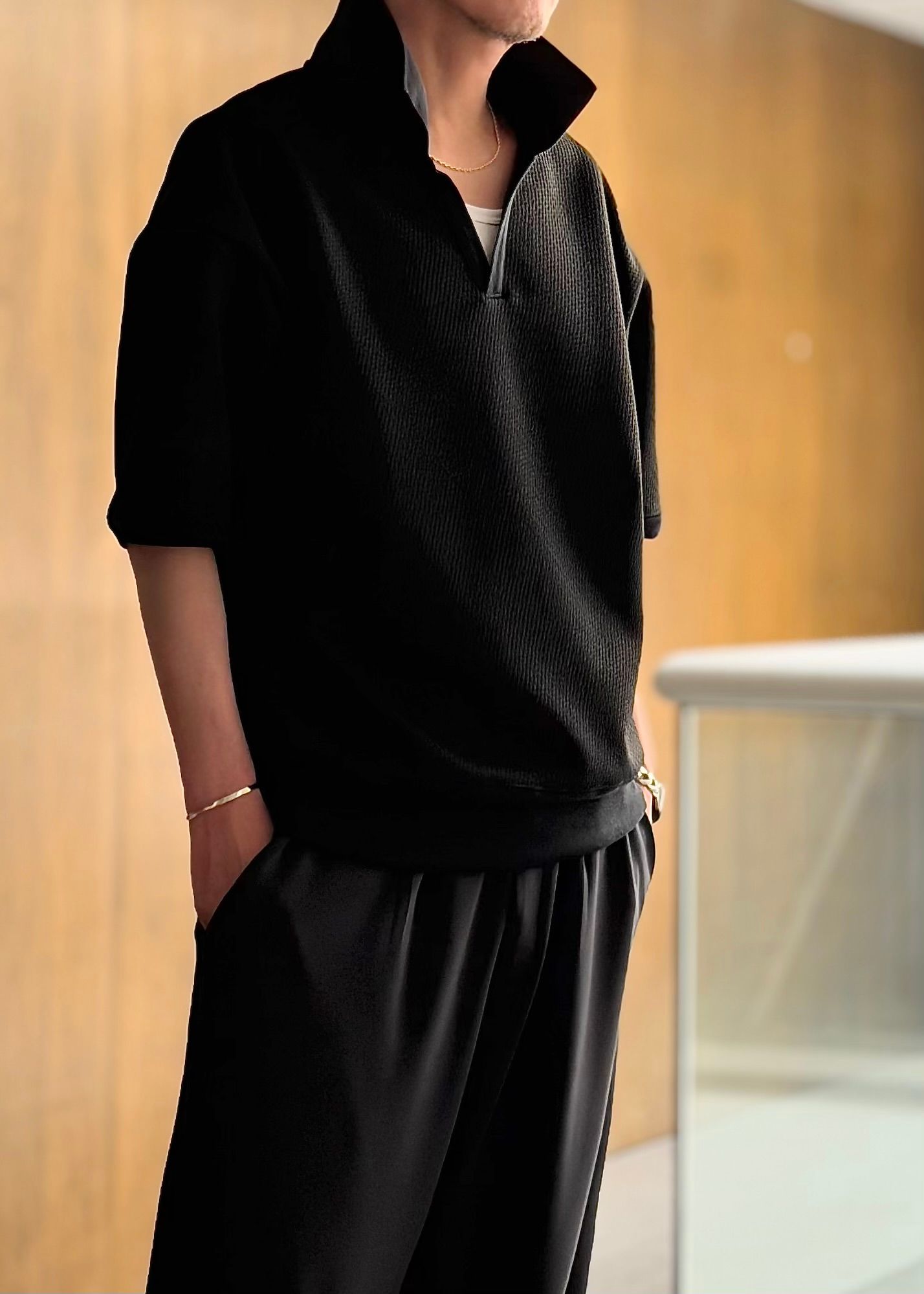 【DELAY】blisterpolo & Emilio DB WIDE PANTS