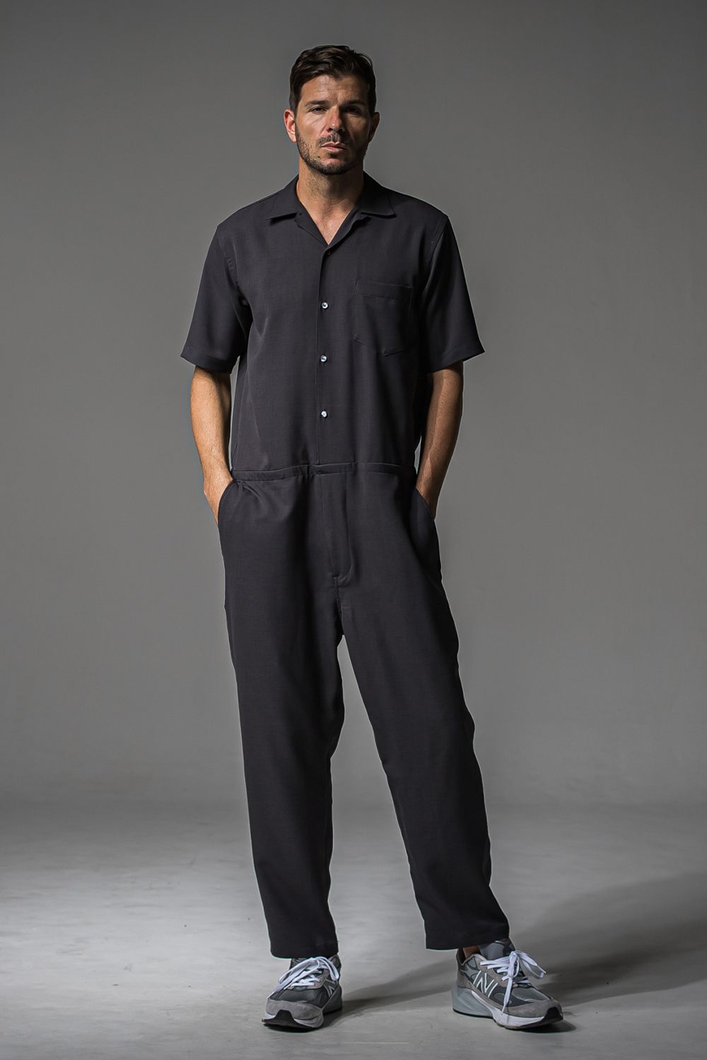 rage twill half all in one / 半袖シャツオールインワン