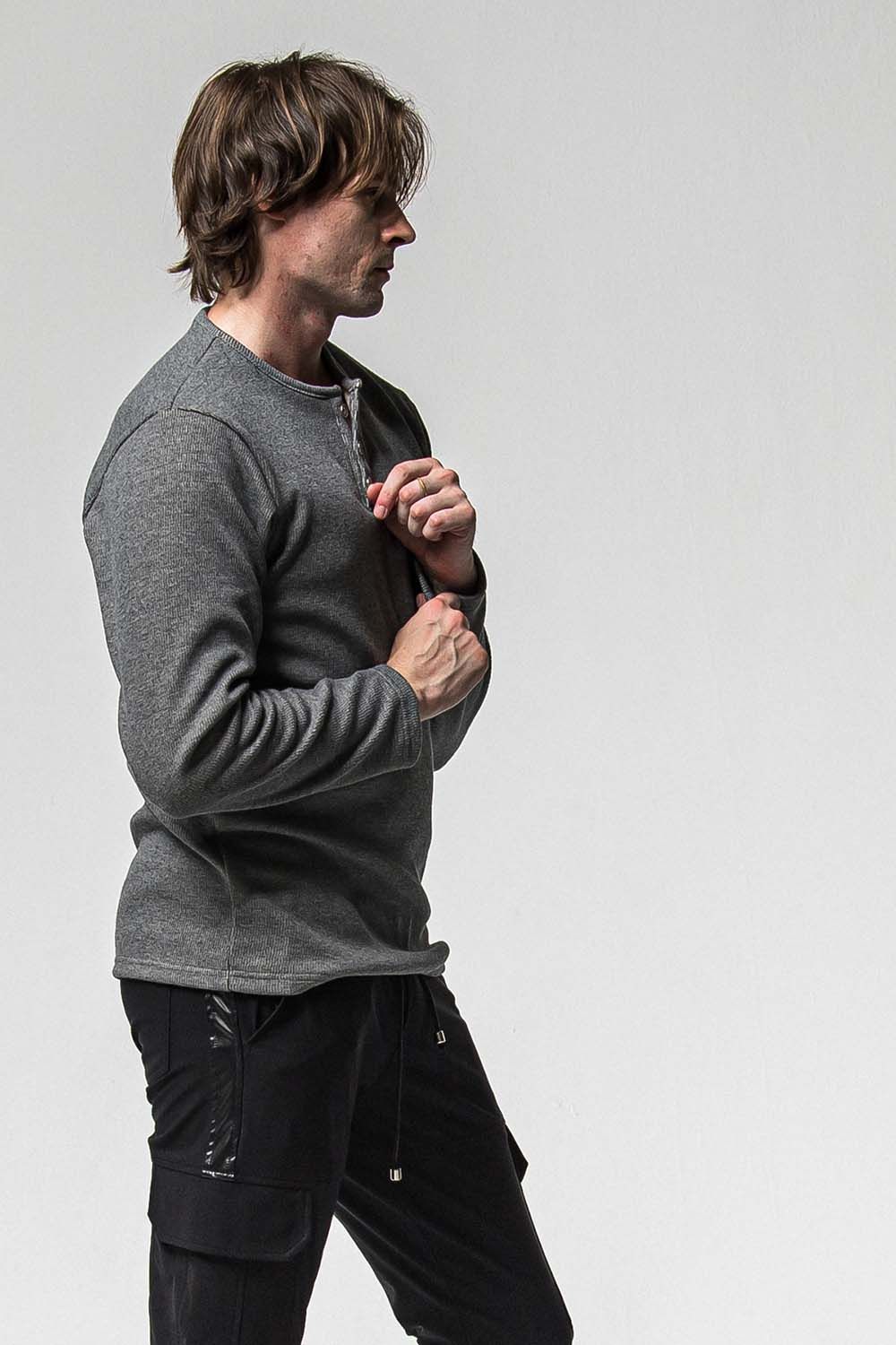 VELOURS FLEECE THERMAL HENRY / ベロア フリース サーマル ヘンリーネック
