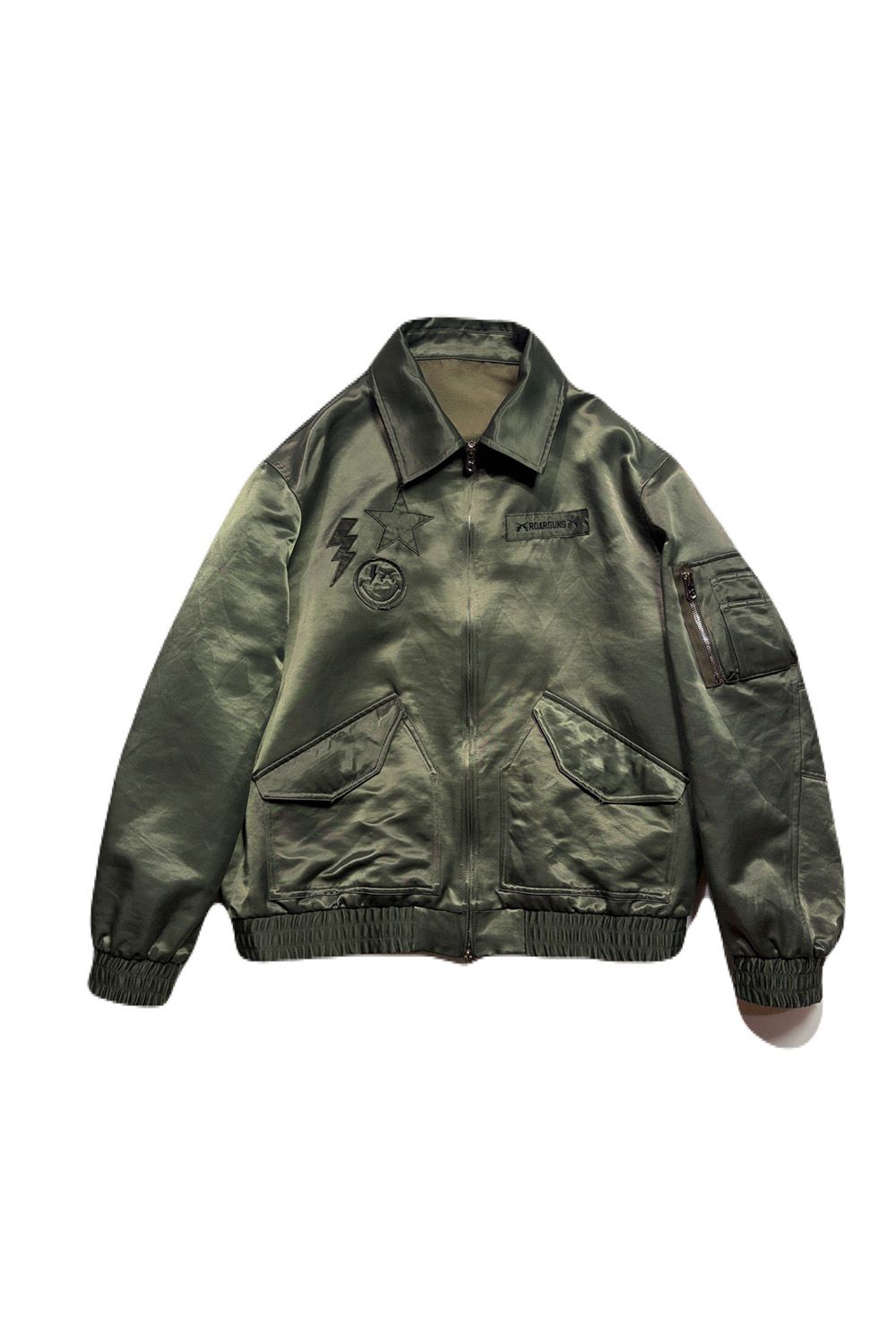 CO/NY JACKET/PATCH / コットン ナイロン フライトジャケット