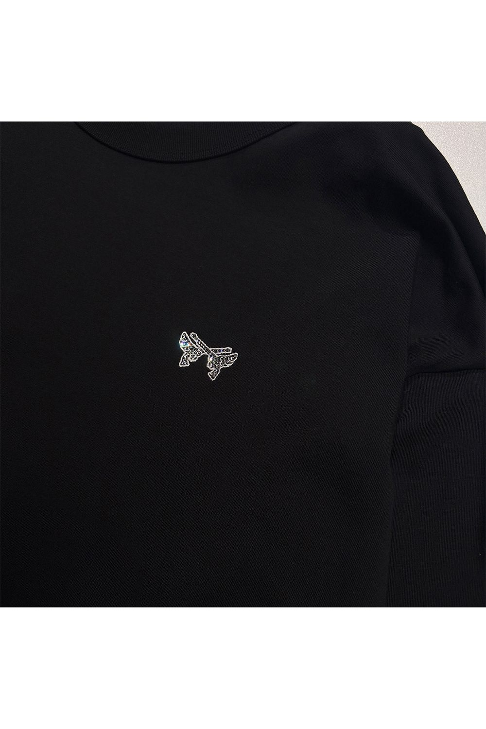WING EMB PEACE L/S T / ウイングクロスガン エンブロイダリー ピース クリスタル ロングスリーブ Tシャツ