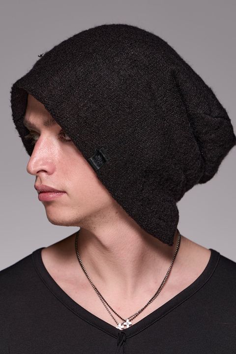 Damage Border Cap / ダメージボーダー ニット キャップ