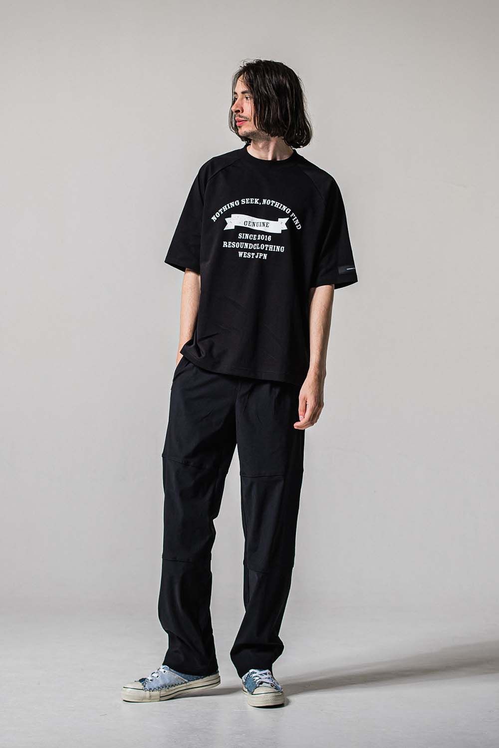 JOHNSON LINE NYLON WIDE PT / ジョンソン ナイロン ラインワイドパンツ