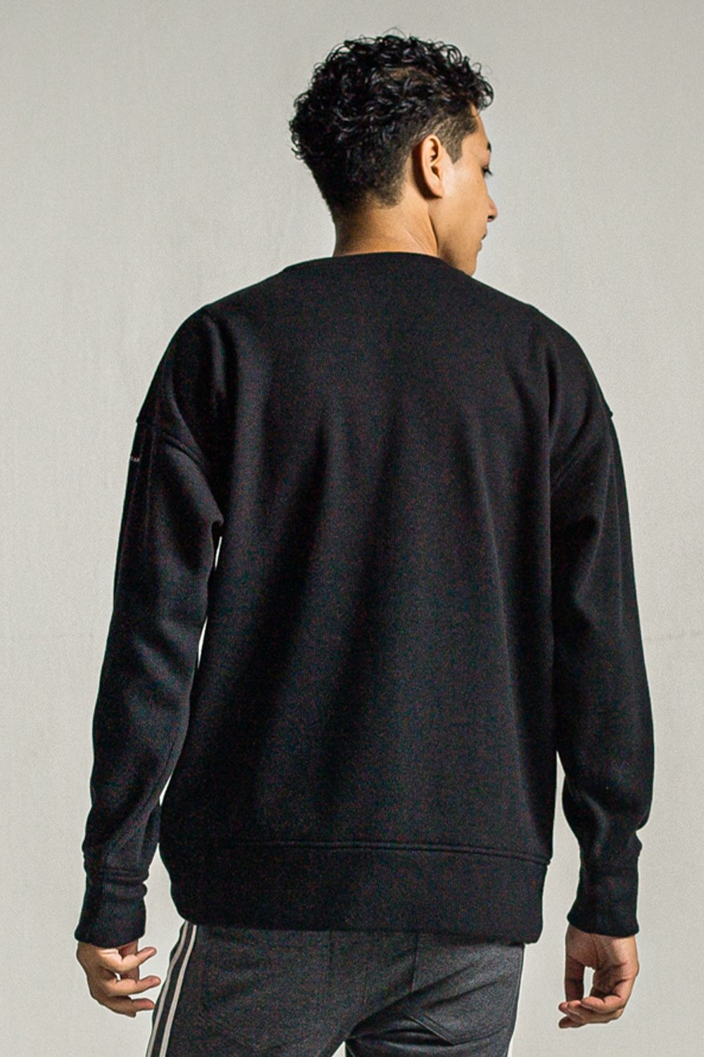 VELOURS FLEECE THERMAL LOOSE TRAINER / ベロア フリース サーマル ルーズ トレーナー