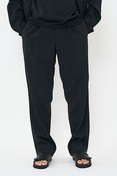 BACK "GOMU" 1 TUCK PANTS  / バック ゴム 1タック パンツ