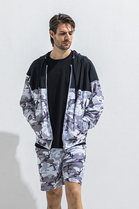 RASH OVER ZIPUP HOODIE / オーバーサイズ ジップアップ ラッシュパーカー