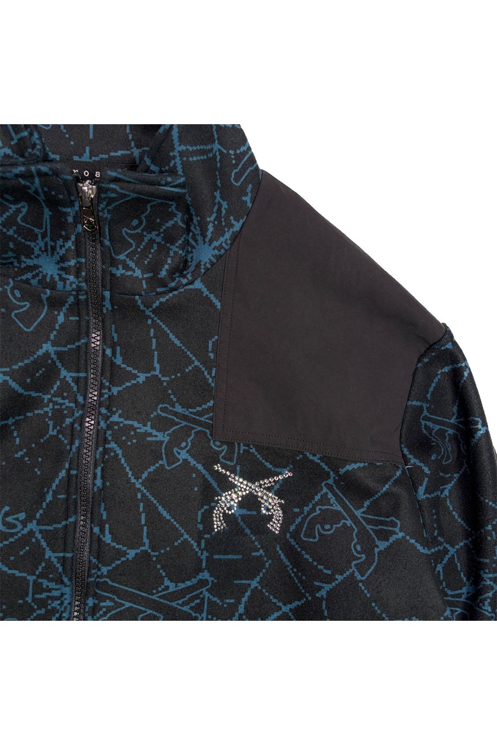 SPIDER PRINT JKT CRY / スパイダー プリント ジャケット / クリスタルクロスガン