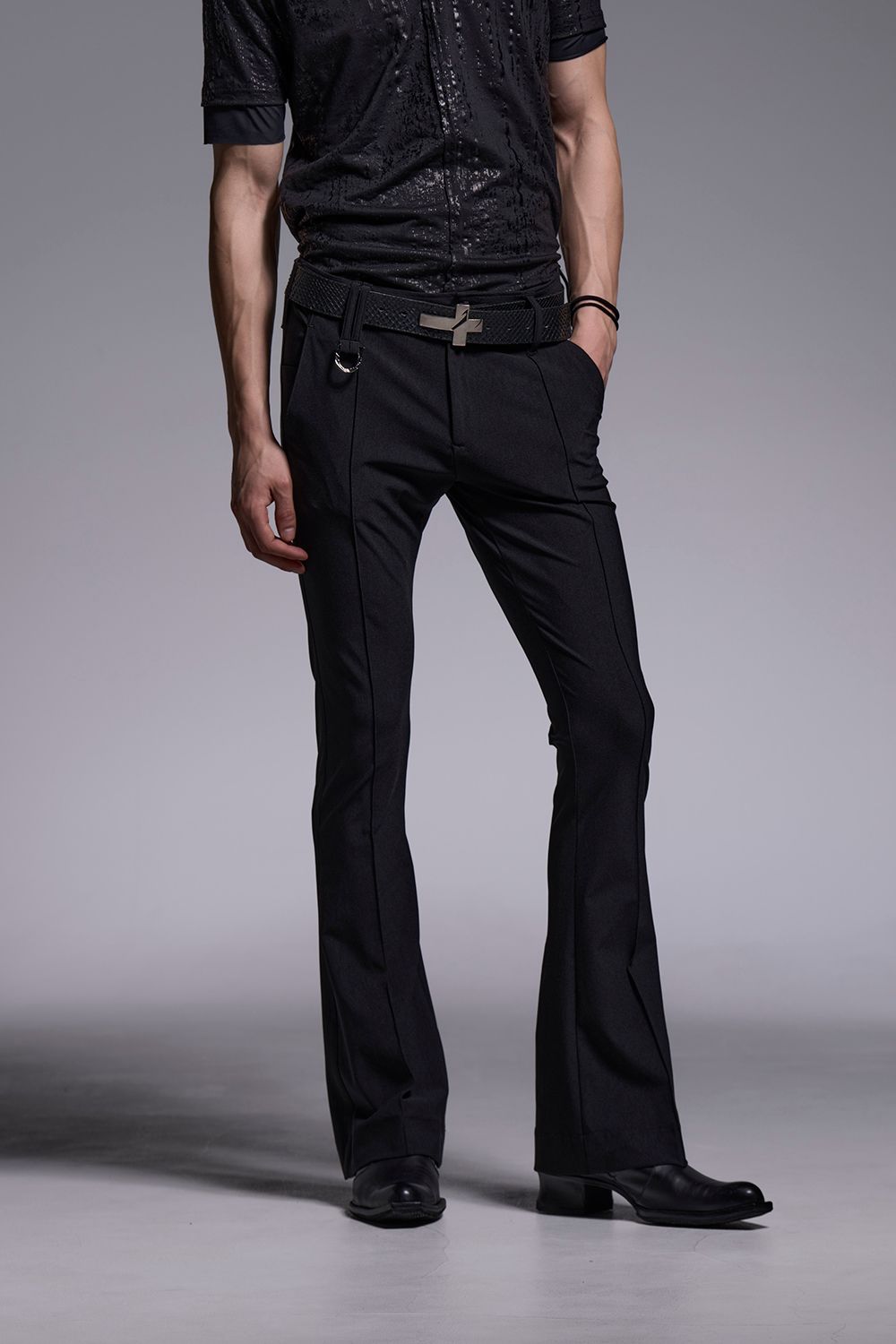 High Tension Jersey Flare Skinny Slacks / ハイテンションジャージー フレア スキニー スラックス