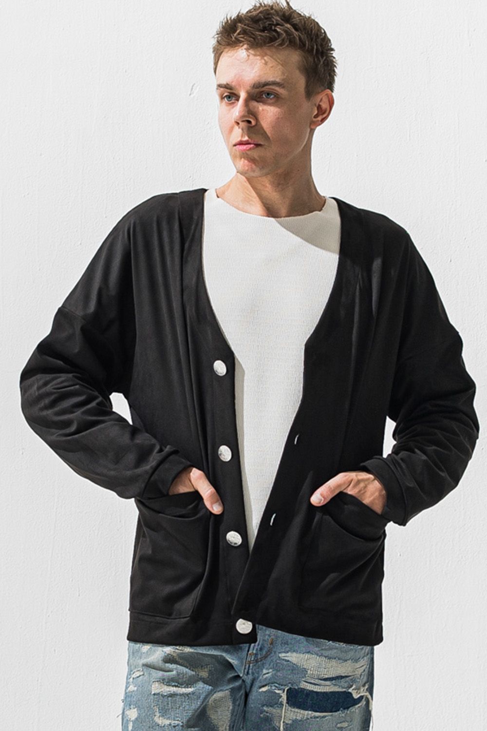 suede cardigan / エコスエード カーディガン