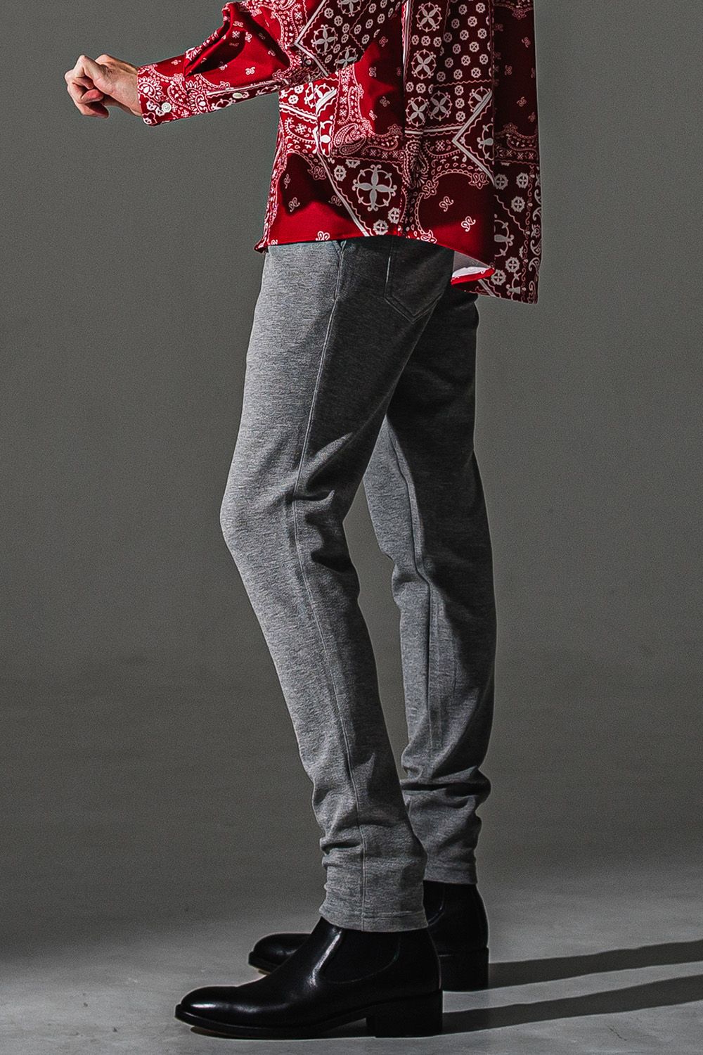 CHRIS EASY BLISTER TUCK PANTS / ブリスターニット クリス イージー タック パンツ