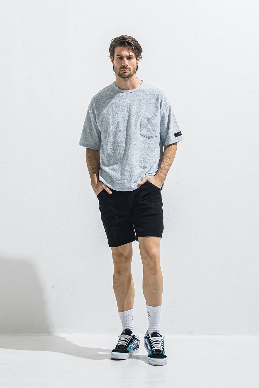 PILE OVER TEE / パイル オーバーサイズ ポケットTシャツ