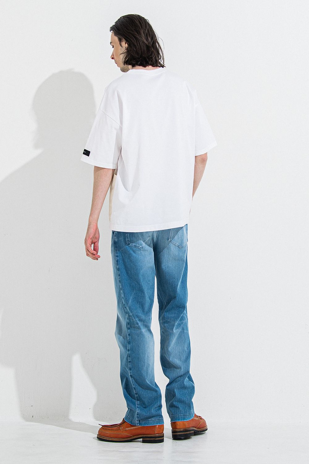 DENIM JERSEY WIDE PT / デニム ジャージ ワイド パンツ