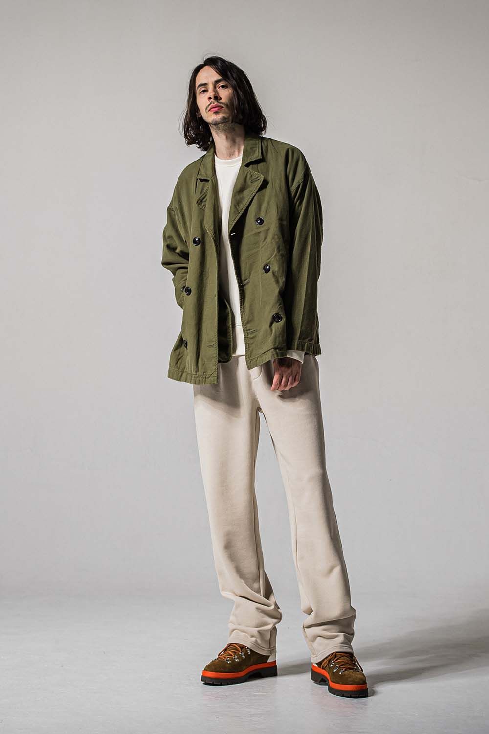 HF URAKE WIDE TUCK PANTS / 裏毛 ワイドタックパンツ