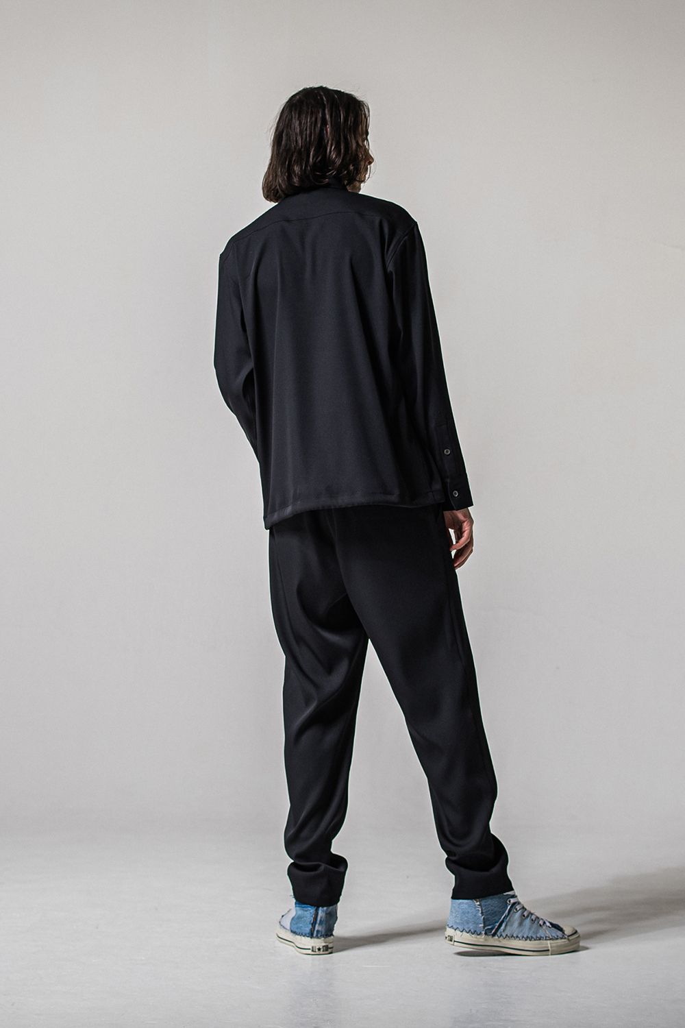 PULLOVER SATIN SHIRT / プルオーバー サテン シャツ