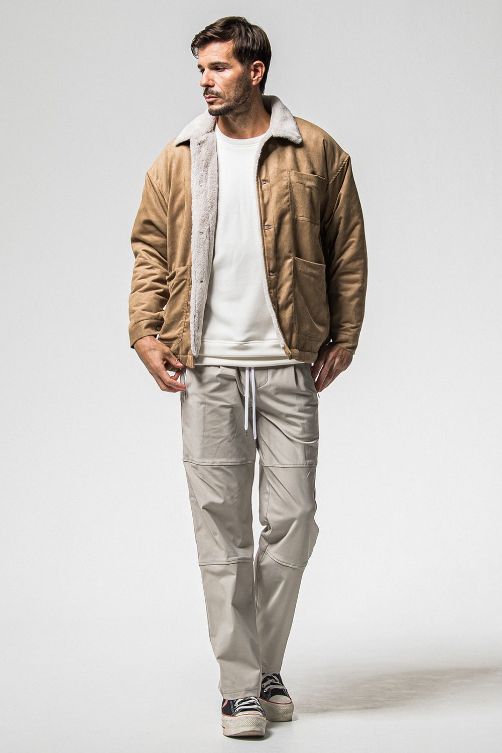 SUEDE FUR COVER ALL / スウェード ファー カバーオール