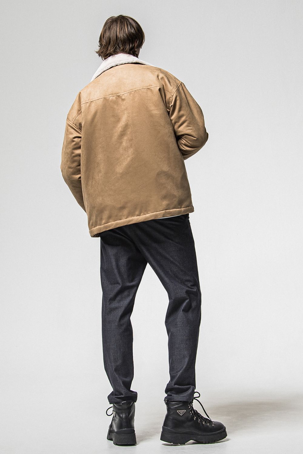 SUEDE FUR COVER ALL / スウェード ファー カバーオール