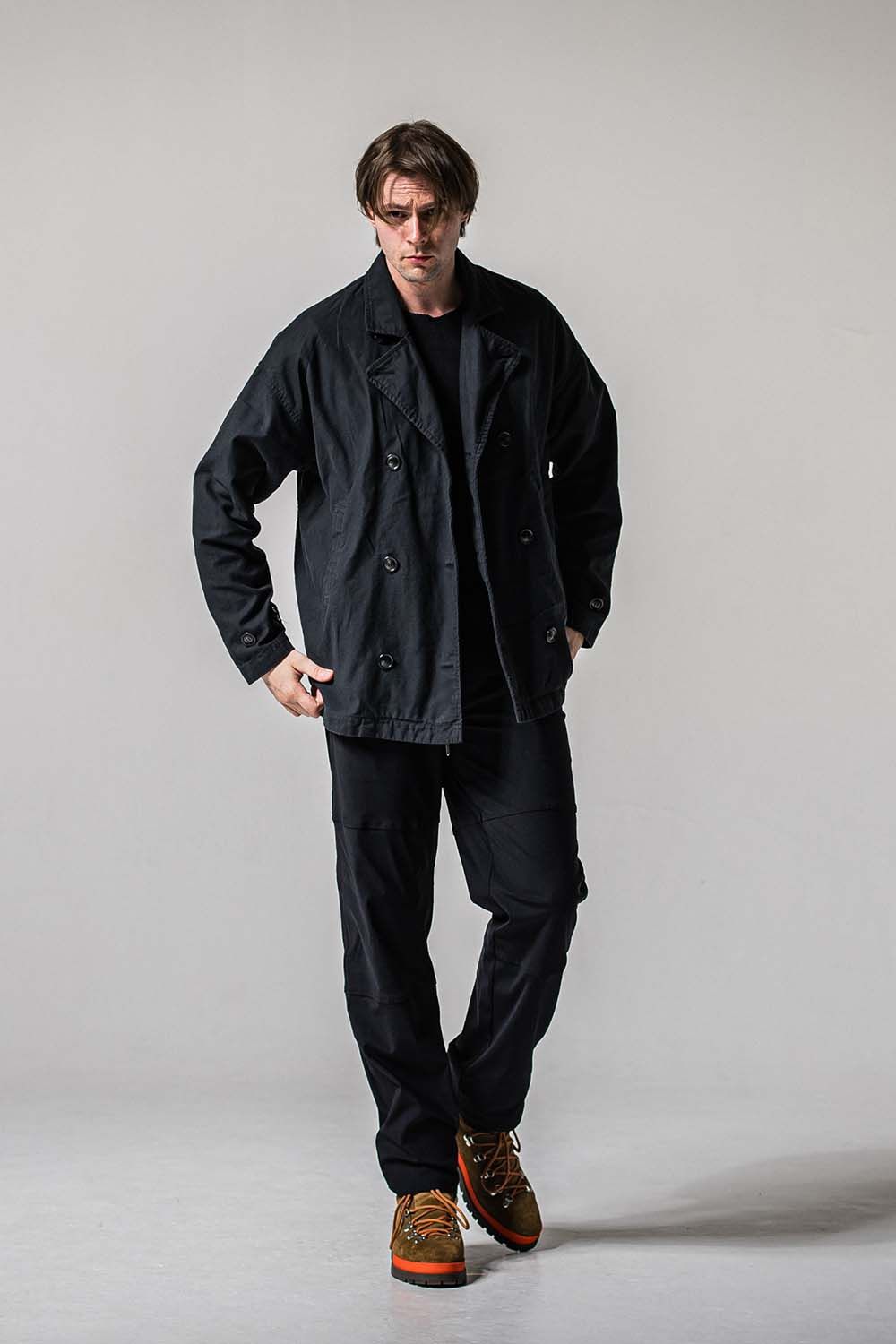 JOHNSON LINE NYLON WIDE PT / ジョンソン ナイロン ラインワイドパンツ