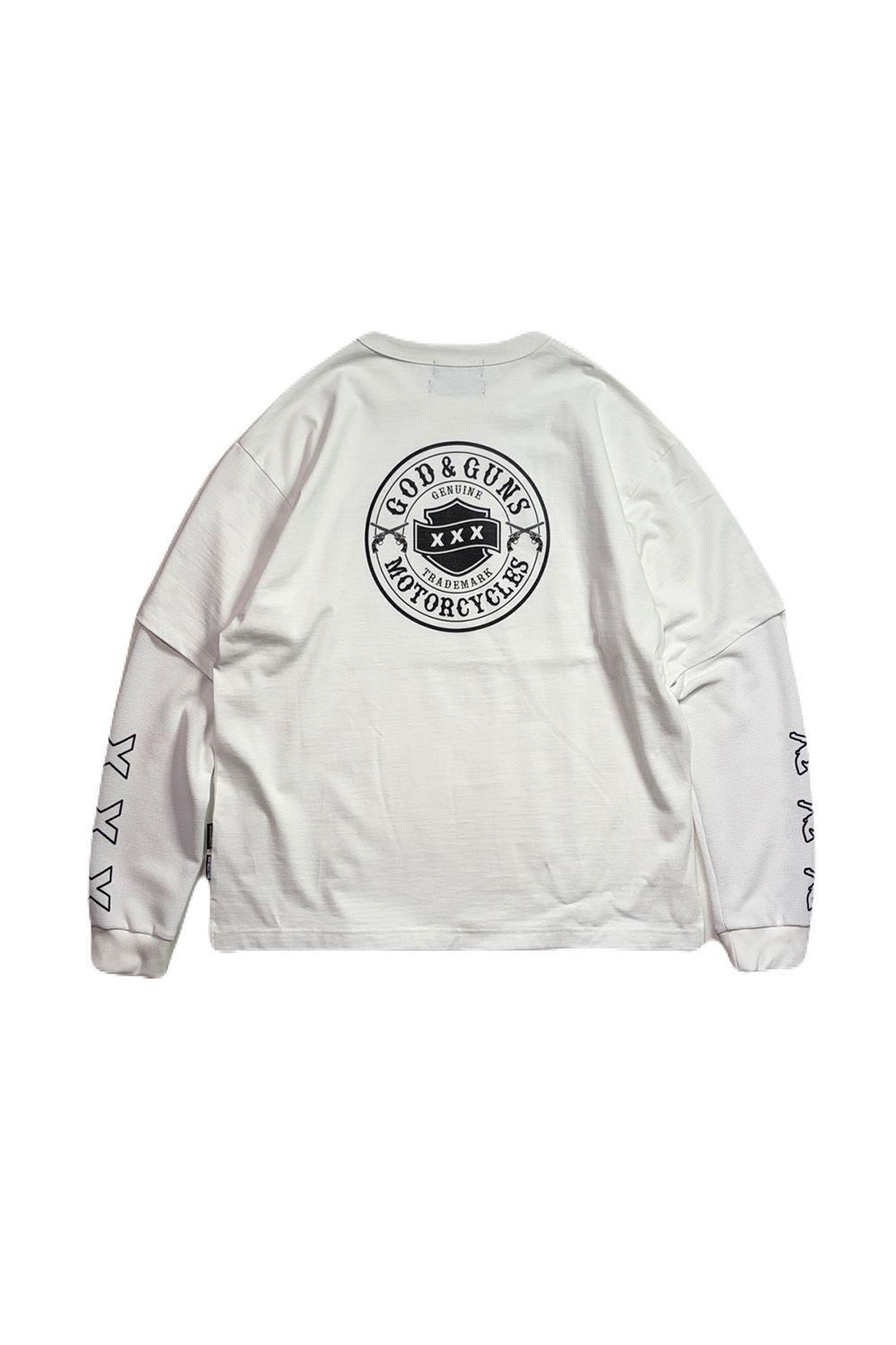 GOD SELECTION XXX × roarguns CIRCLE LOGO LAYERED T-SHIRT / ゴッドセレクション ロアーガンズ コラボレーション レイヤード ロングスリーブT