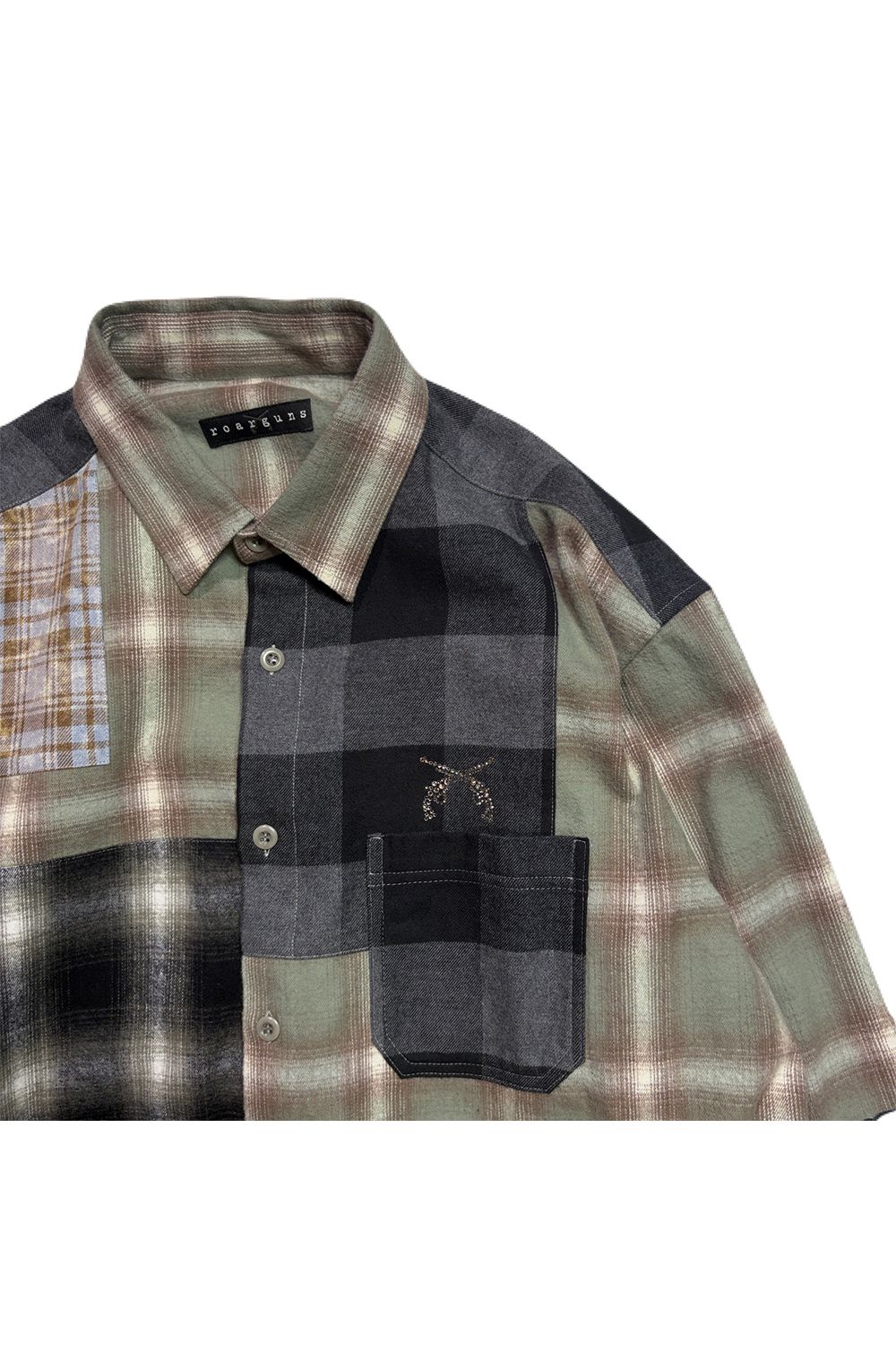 MULTI CHECK SH CRY / マルチ チェック シャツ / クリスタルクロスガン