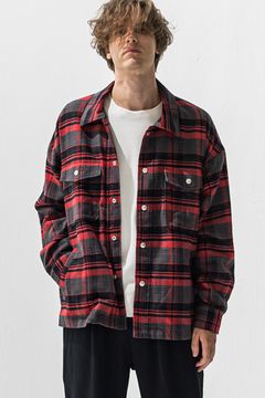 old slab check  JK  / オールドスラブ チェック シャツ ジャケット