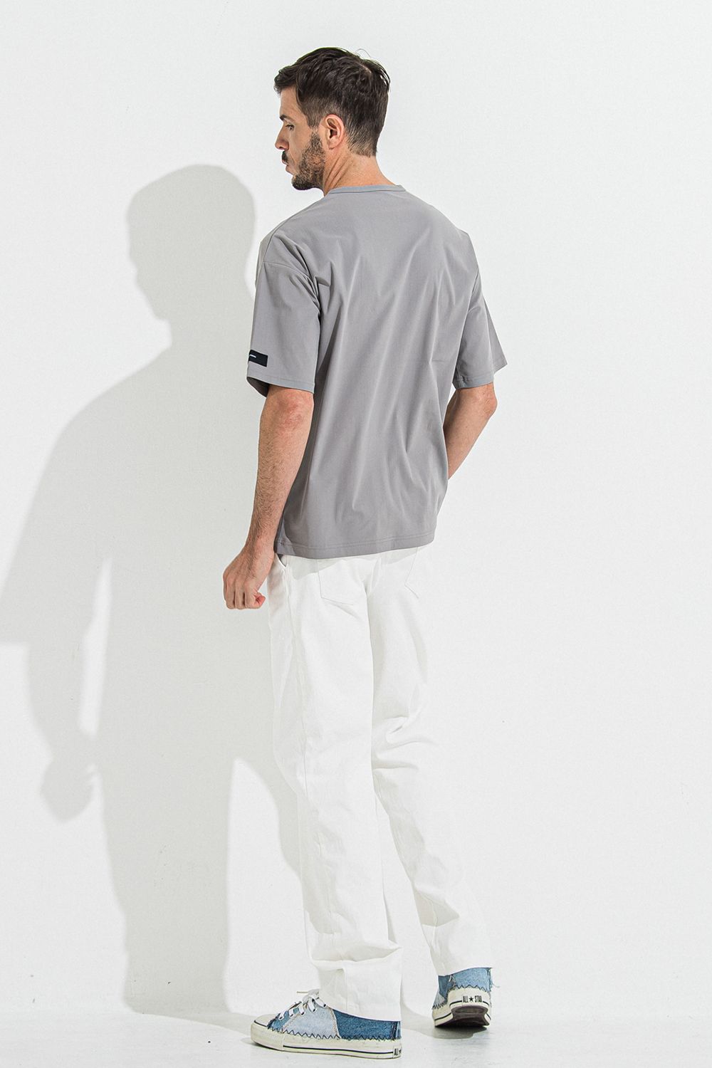 DENIM JERSEY WIDE PT / デニム ジャージ ワイド パンツ