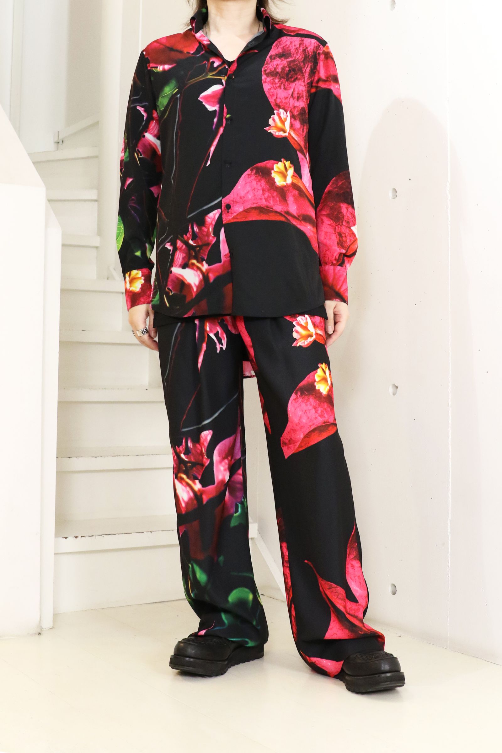 Eco Decine Bougainvillia Shirt / ブーゲンビリア シャツ