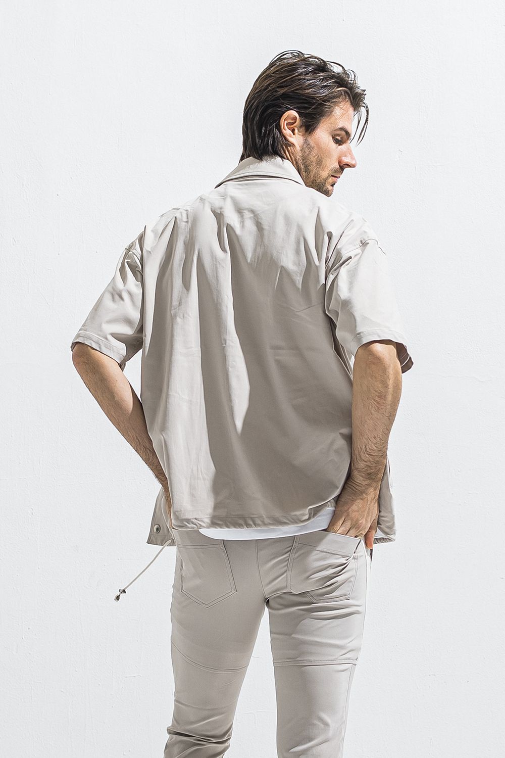 NYLON HALF COACH JACKET / ナイロン ハーフスリーブ コーチジャケット