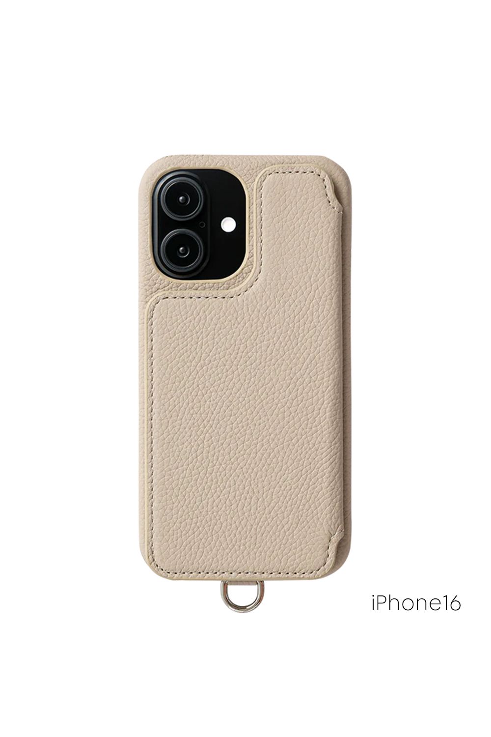 POCHE FLAT / ポシェフラット iPhoneケース｜ベージュ