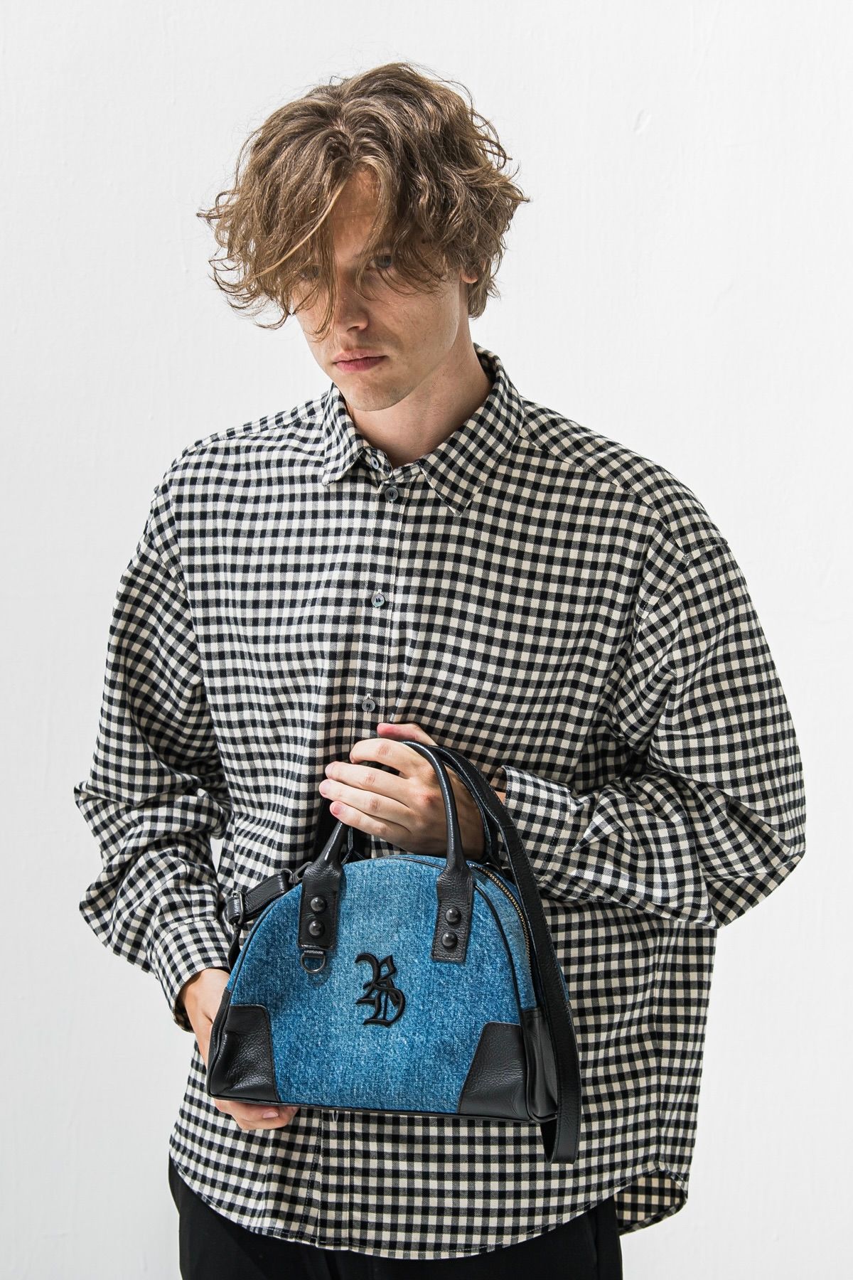DENIM MINI BOSTON BAG / DECADEコラボ デニムミニボストンバッグ