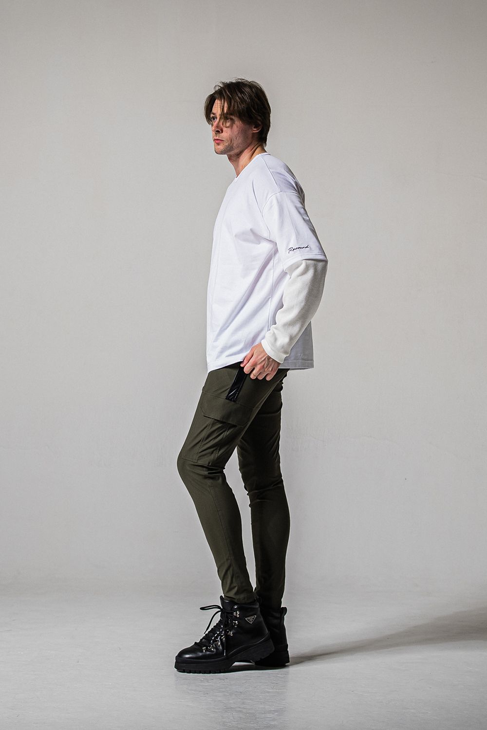 FAKE LAYERED WAFFLE LONG SLEEVE / フェイクレイヤード ワッフル ロングスリーブ