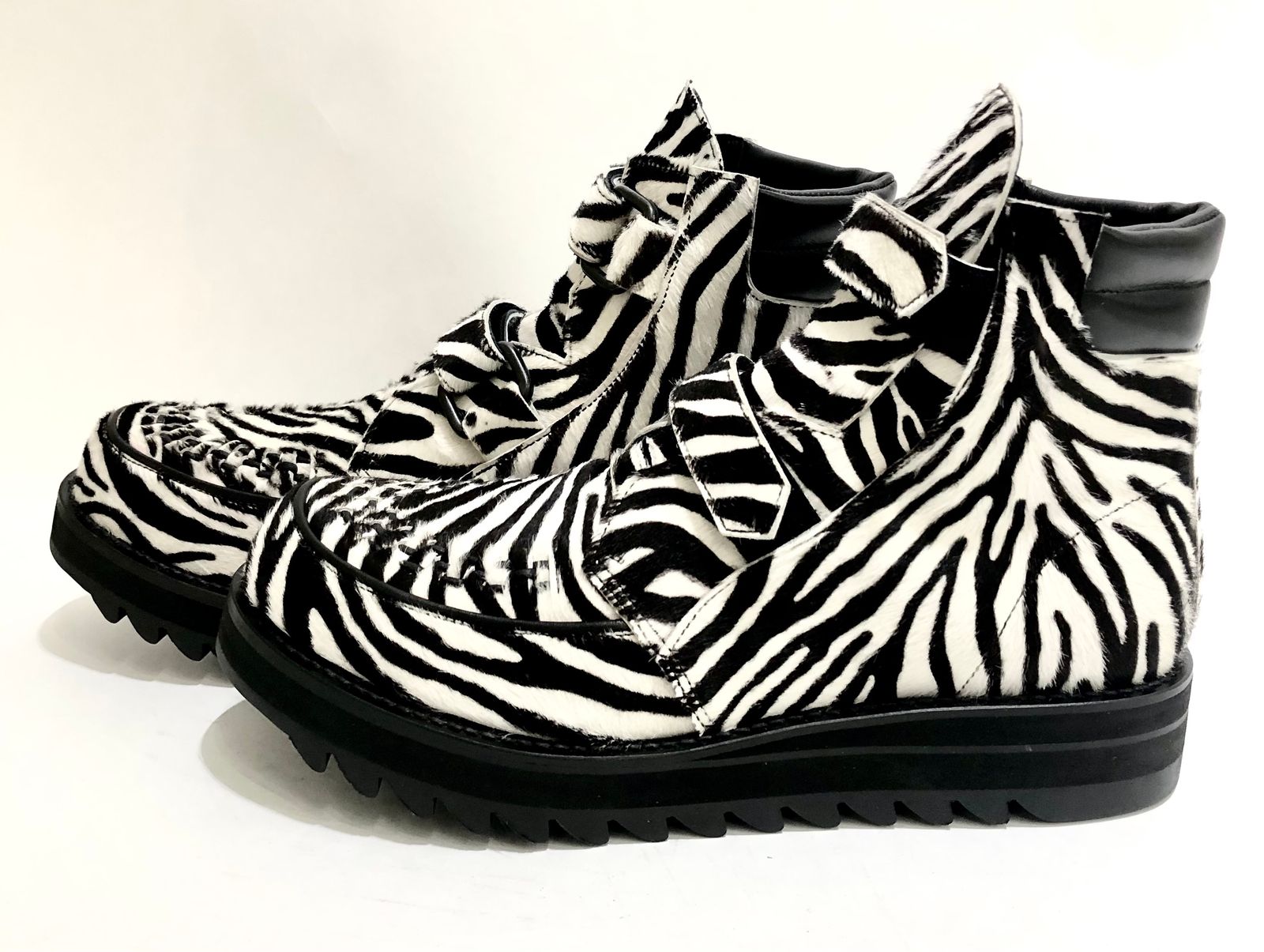 kiryuyrik - Cow Smooth Velcro Boots / カウ スムース ベルクロ