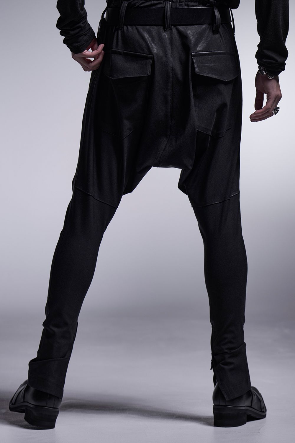 kiryuyrik High Tension Jersey Saruel Cargo Pants （Black